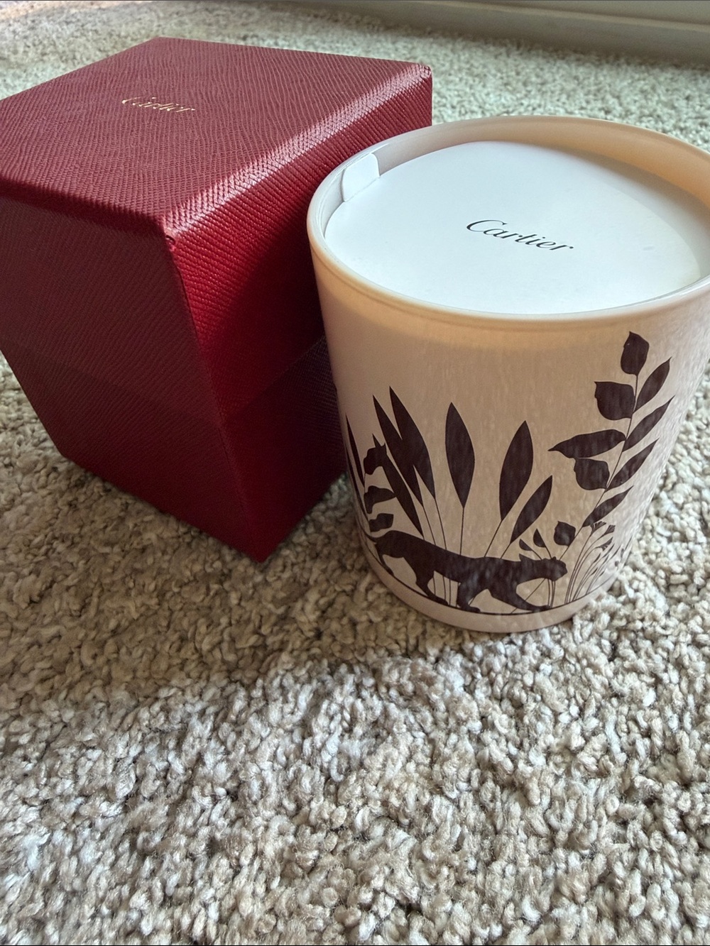 Cartier Panthere Bougie Parfumée scented candle with box
